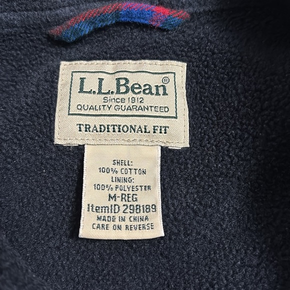 L.L. Bean fleece lined flannel - Picture 3 of 6